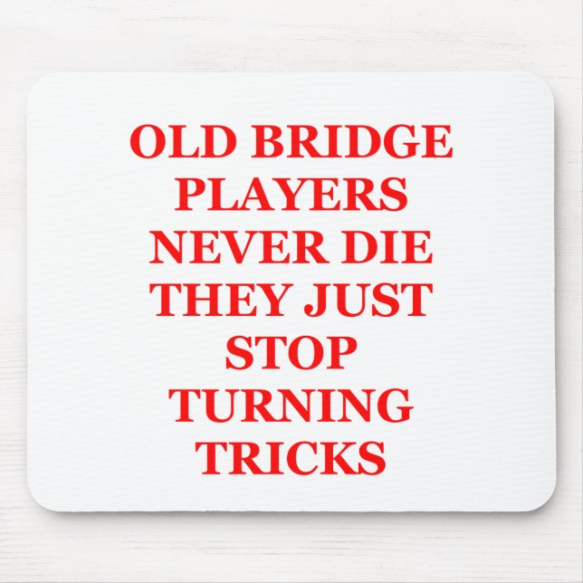 duplicate bridge jokes mouse mat (Front)