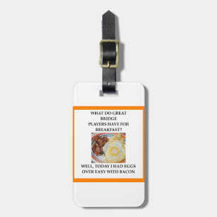 duplicate bridge luggage tag