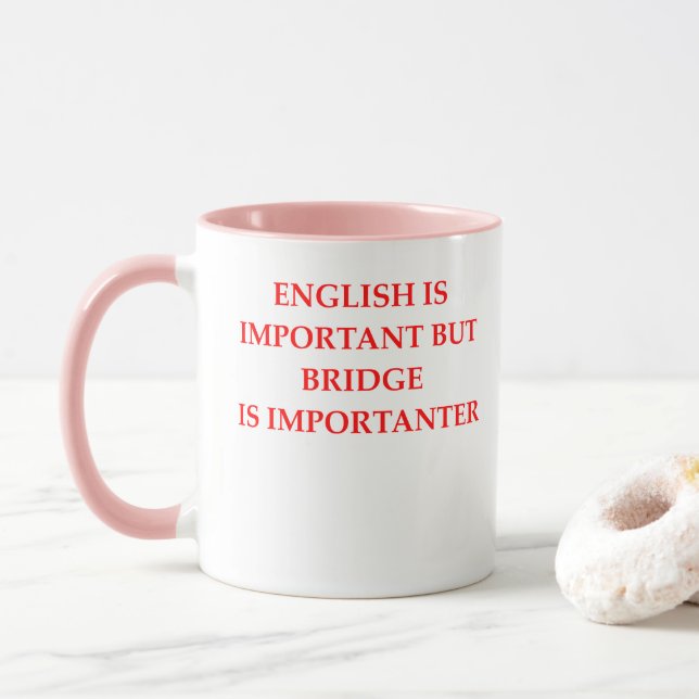 duplicate bridge mug (With Donut)