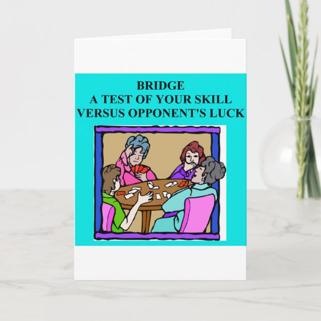 duplicate bridge player design card (Front)