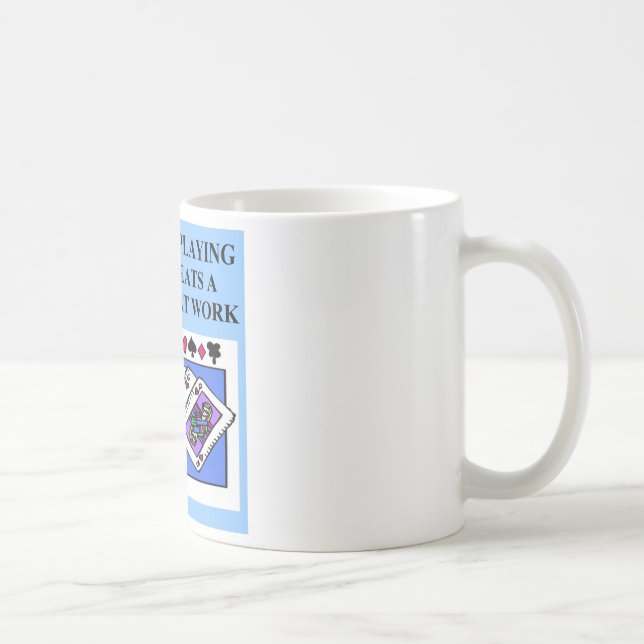duplicate bridge player design coffee mug (Right)