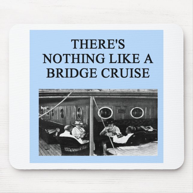 duplicate bridge player design mouse mat (Front)