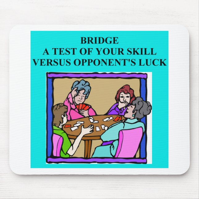 duplicate bridge player design mouse mat (Front)