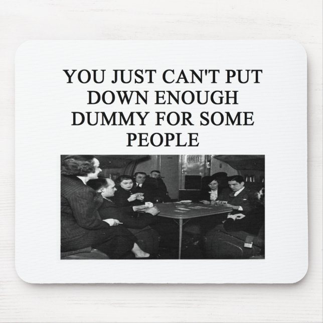 duplicate bridge player design mouse mat (Front)