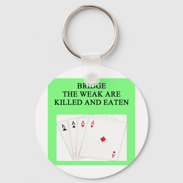 duplicate bridge player key ring (Front)