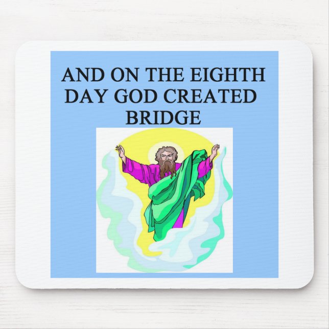 duplicate bridge player's design mouse mat (Front)