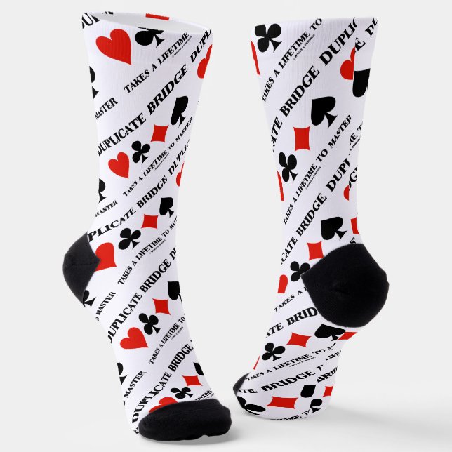 Duplicate Bridge Takes A Lifetime To Master Socks (Angled)