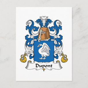 Dupont Family Crest Postcard