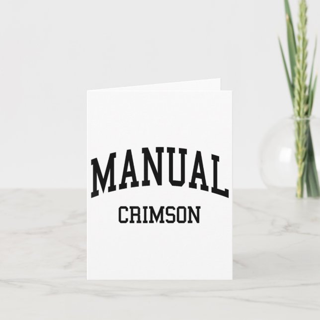 Dupont Manual High School Hs Louisville Ky Retro S Card (Front)