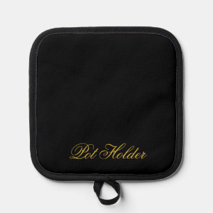 Durable Black Pot Holder for Safe Handling