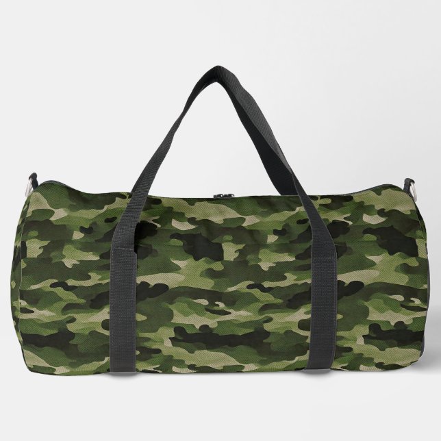 Durable Camouflage Design Duffel Bag for Adventure (Front)