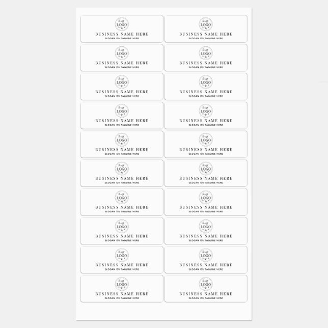 Durable Waterproof Business Info For Surfaces (Sheet)