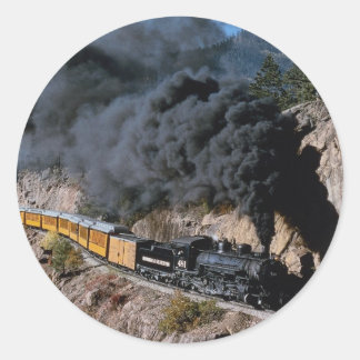 Durango and Silverton Railroad, No. 481, Bear Cree Classic Round Sticker