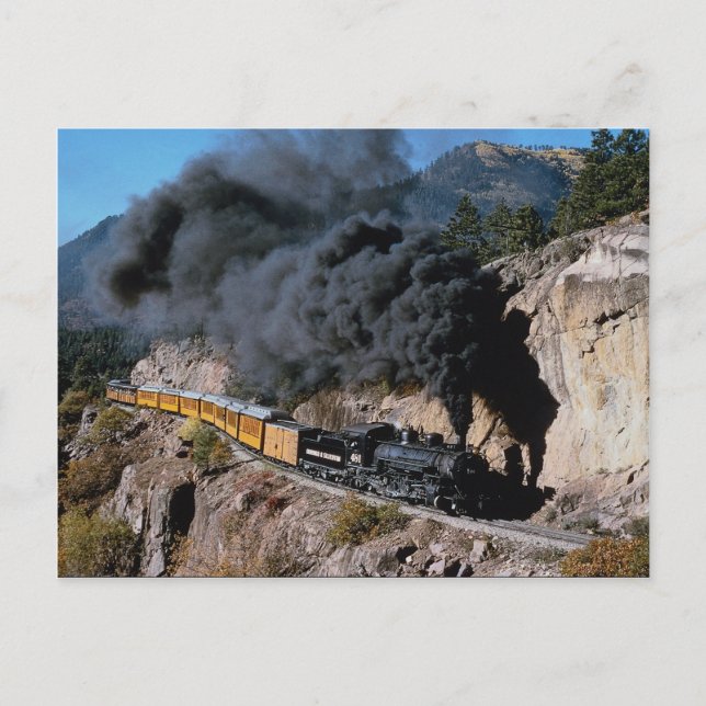 Durango and Silverton Railroad, No. 481, Bear Cree Postcard (Front)