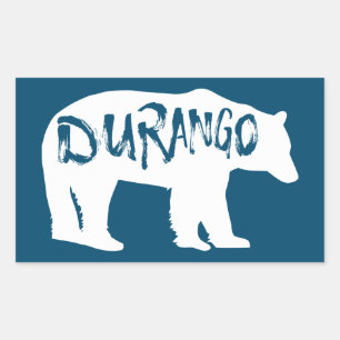 Durango Bear Rectangular Sticker