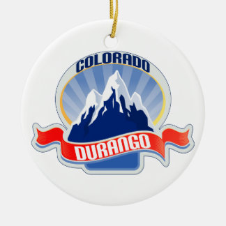 Durango Colorado Ceramic Tree Decoration