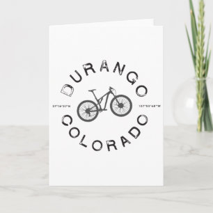 Durango Colorado Mountain Biking T Card
