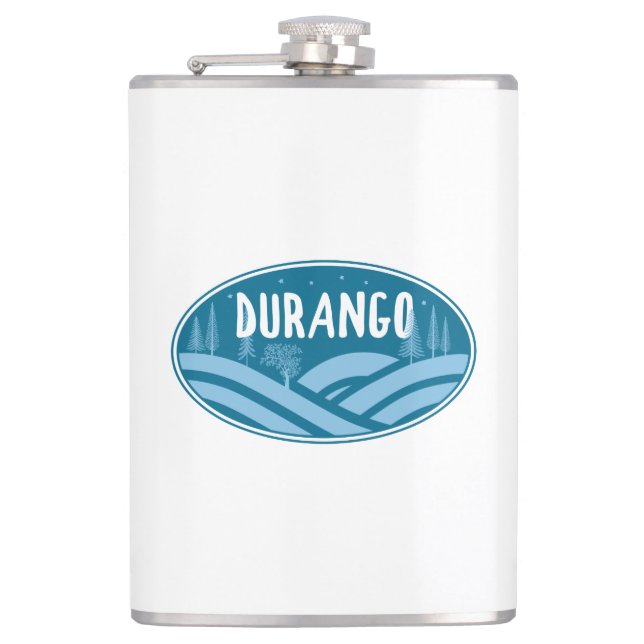Durango Colorado Outdoors Hip Flask (Front)