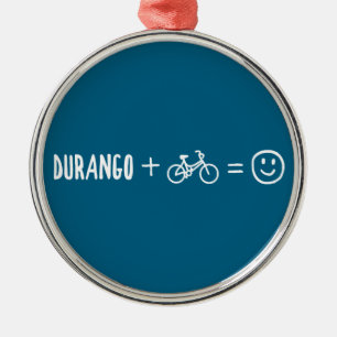 Durango Colorado Plus Bikes Makes You Happy Metal Tree Decoration