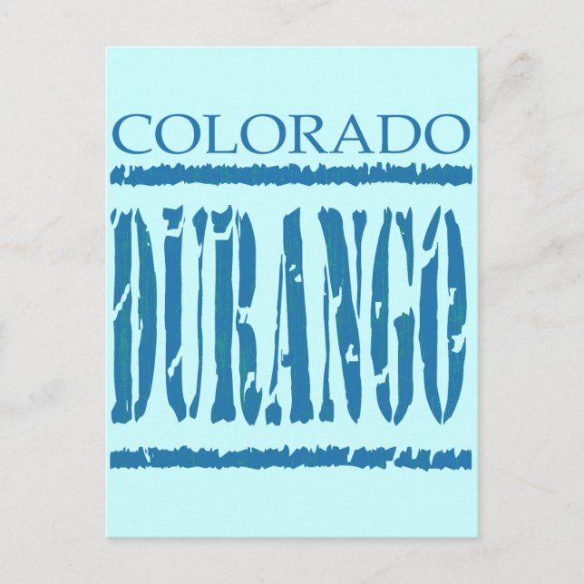 DURANGO, COLORADO POSTCARD (Front)