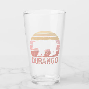 Durango Colorado Retro Bear Glass