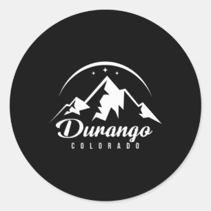Durango Colorado Ski Resort Skiing Snowboarding  Classic Round Sticker