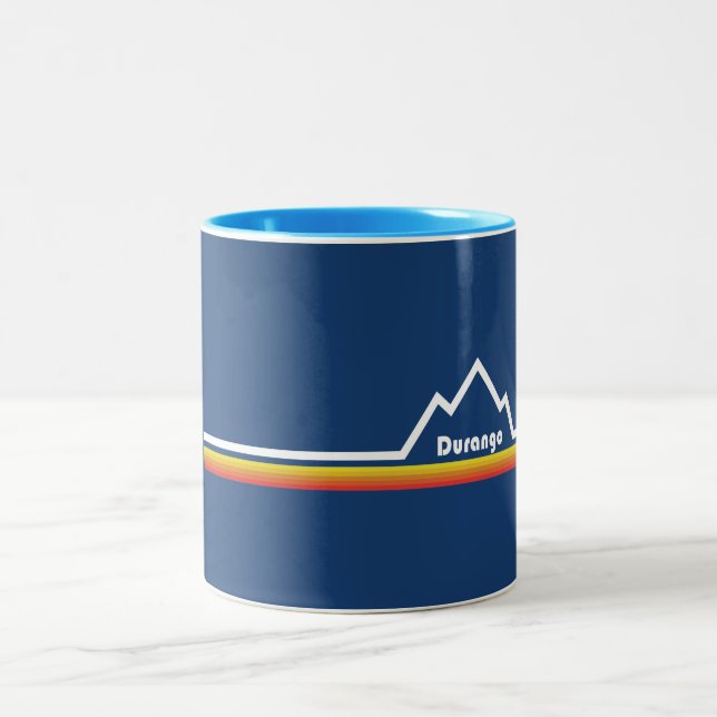 Durango, Colorado Two-Tone Coffee Mug (Center)