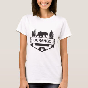Durango Colorado Wildlife Bear Hiking Camping Skii T-Shirt
