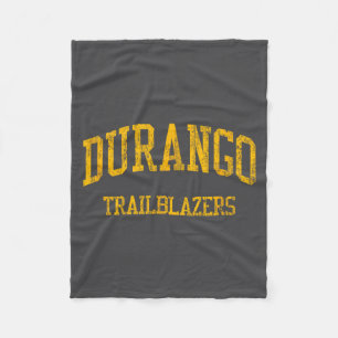 Durango High School Hs Las Vegas Nv Vintage Srts Fleece Blanket