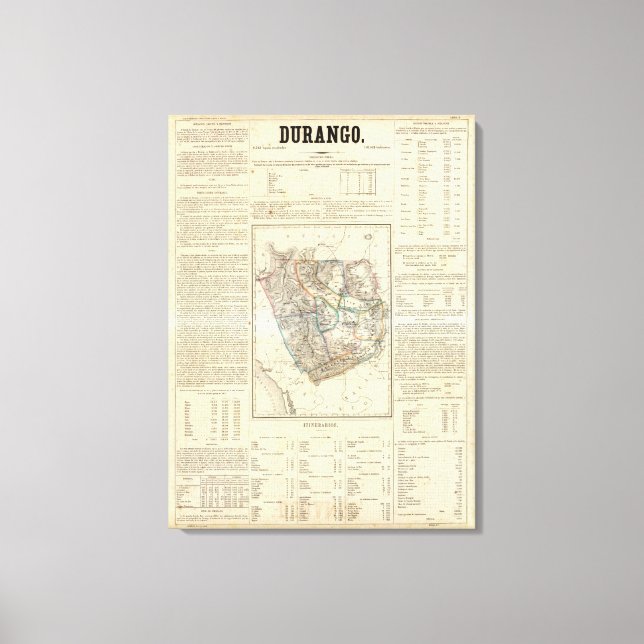 Durango, Mexico Canvas Print (Front)