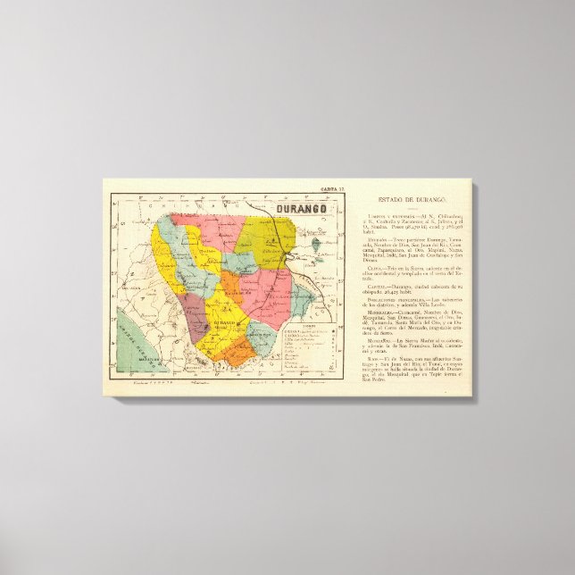 Durango, Mexico Canvas Print (Front)