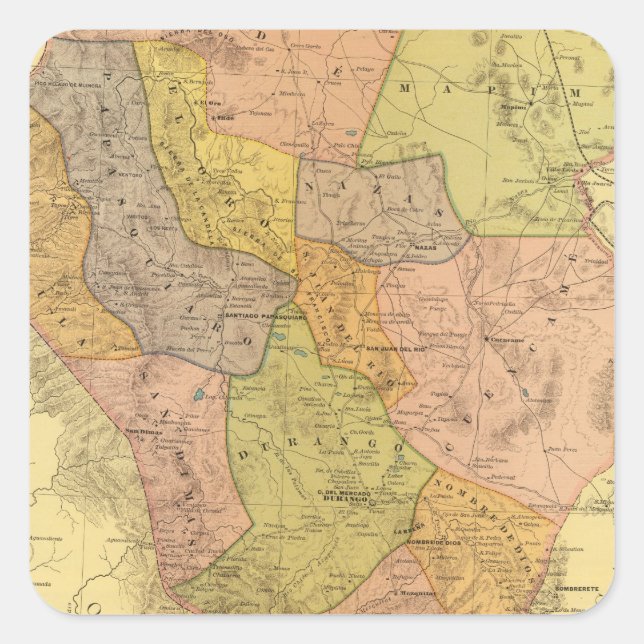 Durango Square Sticker (Front)
