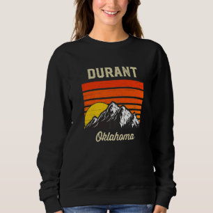 Durant Oklahoma Retro City State Vintage Usa Sweatshirt