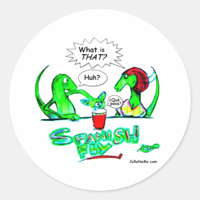 Durante Spanish Fly Classic Round Sticker (Front)