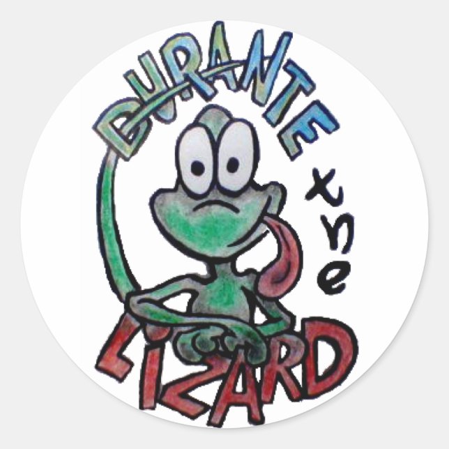 Durante the Lizard stickers (Front)