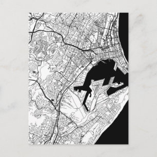 Durban South Africa Map Postcard