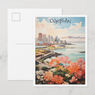 Durban South Africa Travel Aesthetic Postcard