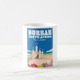 Durban South Africa vintage beach travel poster Coffee Mug