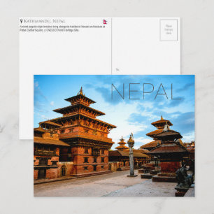 Durbar Square, Kathmandu, Nepal Travel Postcard