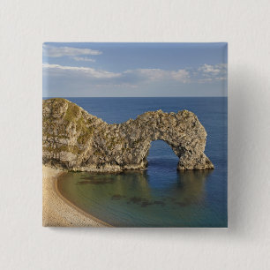 Durdle Door Arch, Jurassic Coast World Heritage 15 Cm Square Badge