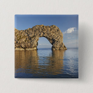 Durdle Door Arch, Jurassic Coast World Heritage 2 15 Cm Square Badge
