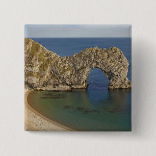 Durdle Door Arch, Jurassic Coast World Heritage 3 15 Cm Square Badge