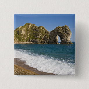 Durdle Door, Lulworth Cove, Jurassic Coast, 15 Cm Square Badge