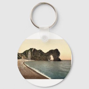 Durdle Door, Lulworth, England classic Photochrom Key Ring