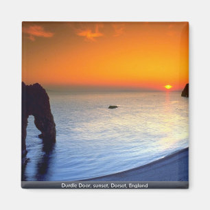 Durdle Door, sunset, Dorset, England Magnet