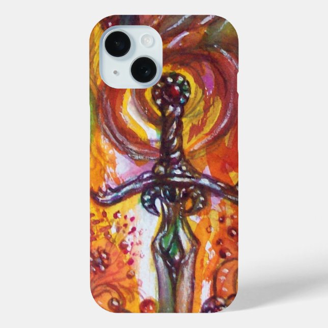 DURENDAL EPIC SWORD Red Yellow Fantasy Case-Mate iPhone Case (Back)
