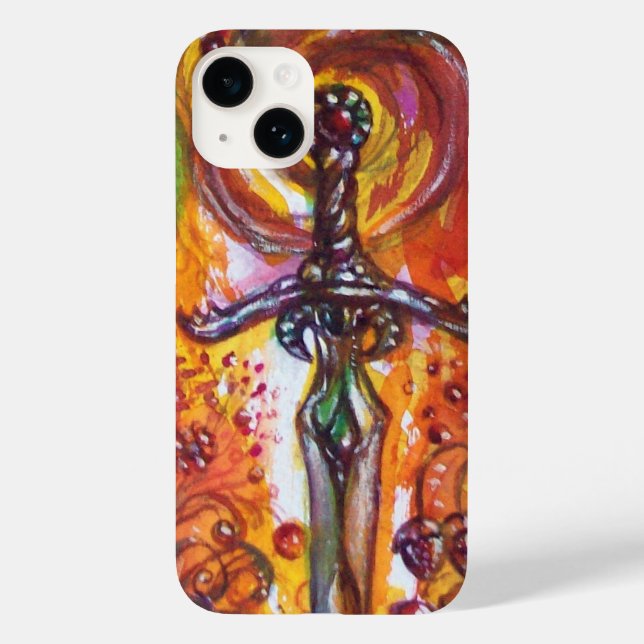 DURENDAL EPIC SWORD Red Yellow Fantasy Case-Mate iPhone Case (Back)