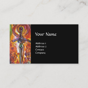 DURENDAL , ROMANTIC SWORD AND THE ANGEL black Business Card