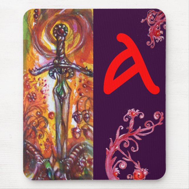 DURENDAL , ROMANTIC SWORD AND THE ANGEL MONOGRAM MOUSE MAT (Front)