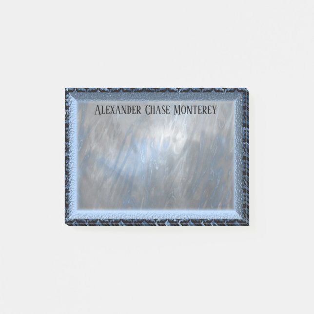 Durenfield Skye Cool Unique Monogram Post-it Notes (Front)